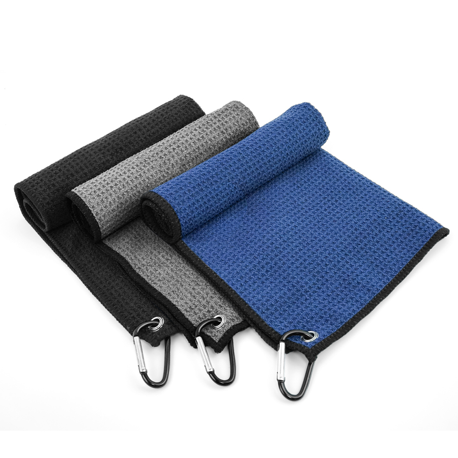 Golf Towel Waffle - Toalha de golfe de microfibra com
