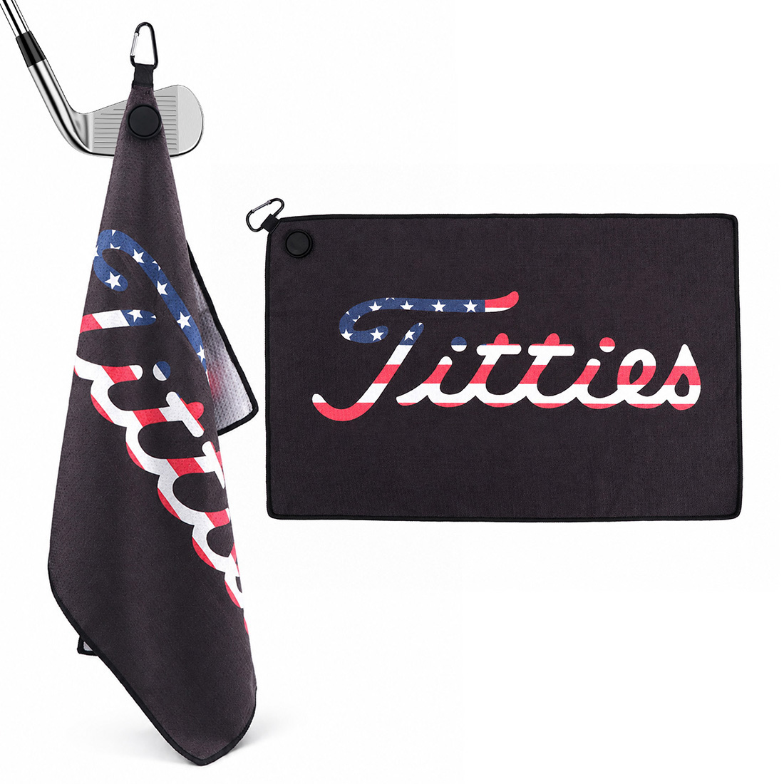 Golf Towel Waffle - Toalha de Golfe Magnética com Bandeira