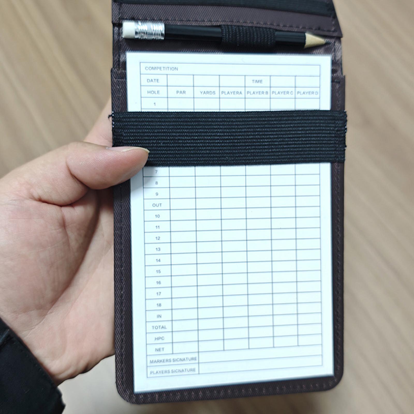Caderno de Pontuação de Golfe  - Golf Scorecard Holder avaliação e preço