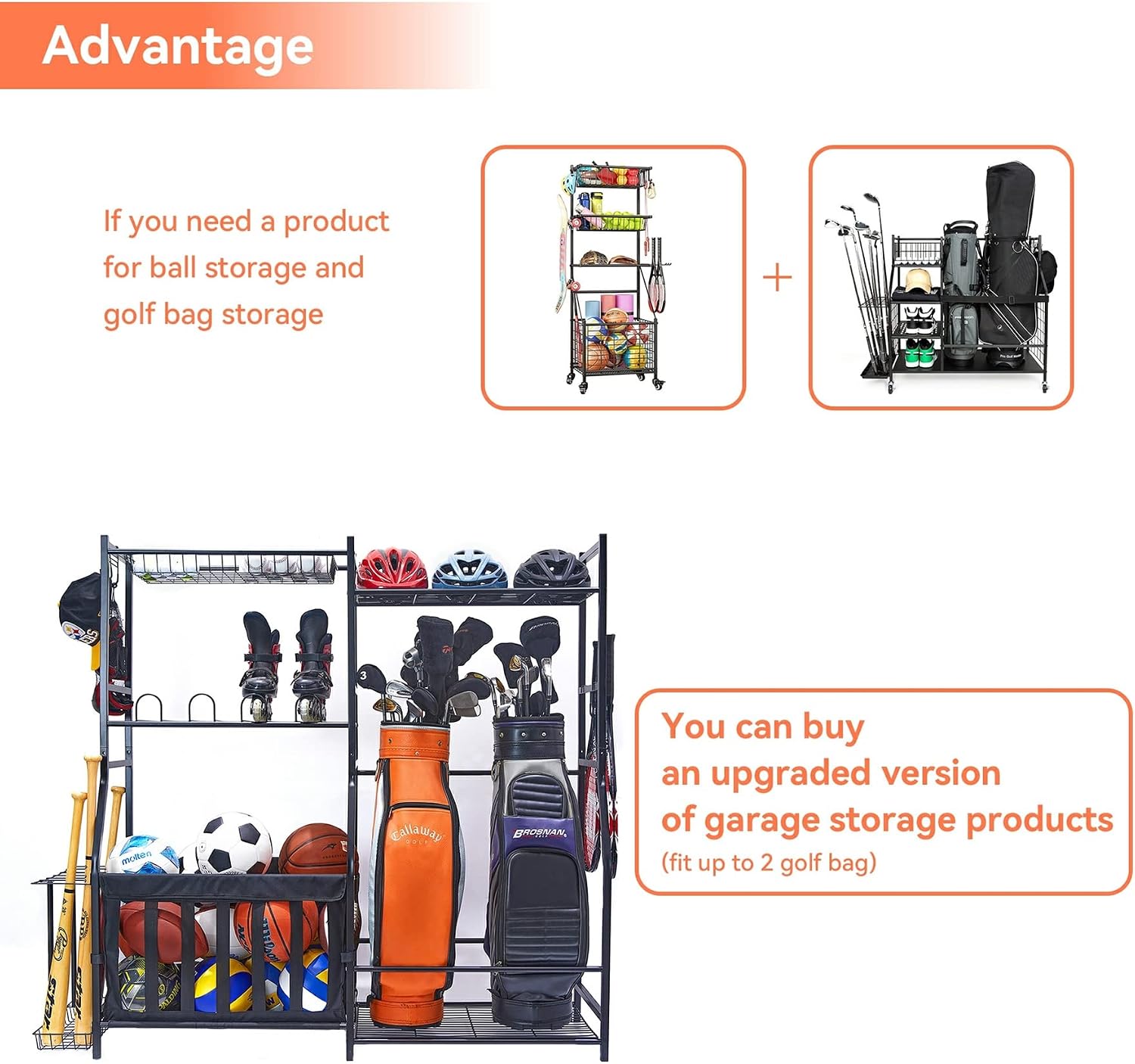 Suporte de Armazenamento para  - Golf Equipment Organizer For Garage avaliação e preço
