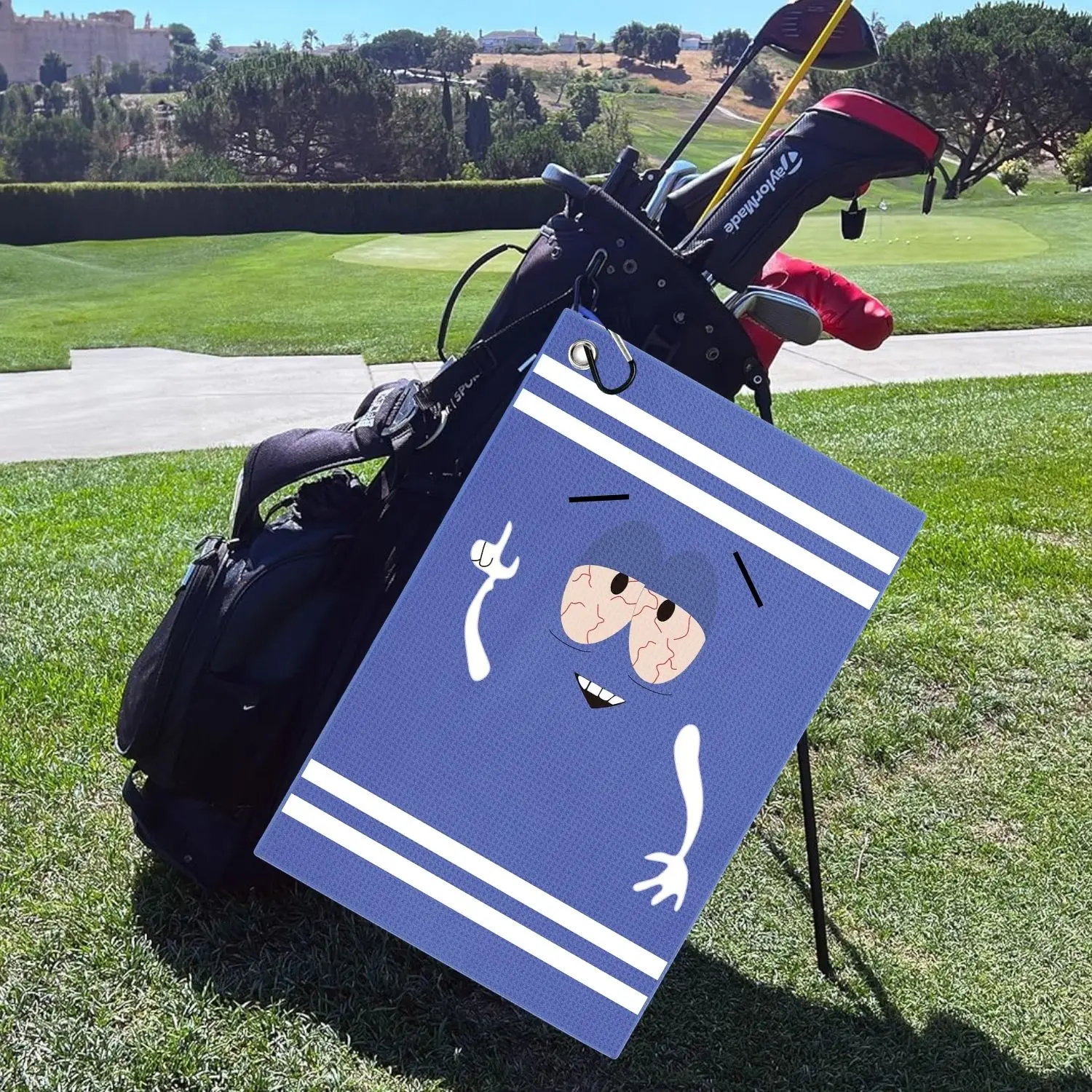 Toalha de golfe premium de mic - Golf Towel Waffle avaliação e preço