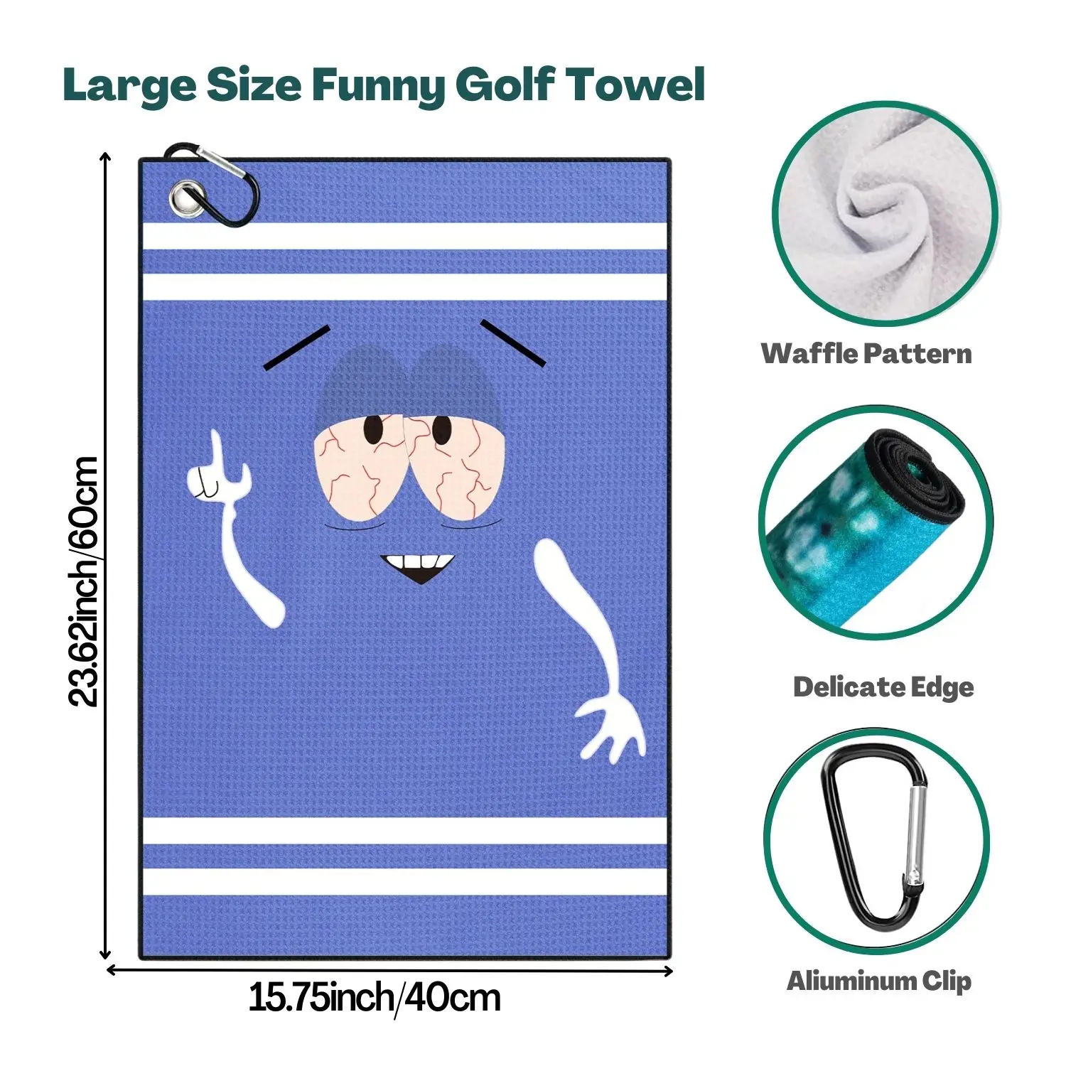 Toalha de golfe premium de mic - Golf Towel Waffle avaliação e preço