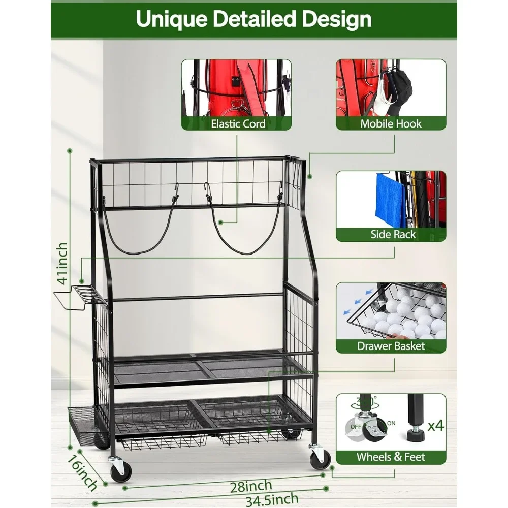 -Organizador de garagem para a - Golf Equipment Organizer For Garage avaliação e preço