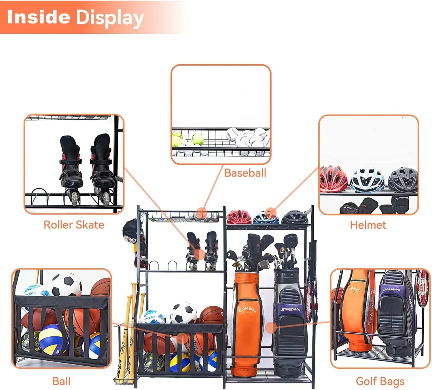 Organizador de Equipamentos Es - Golf Equipment Organizer For Garage avaliação e preço