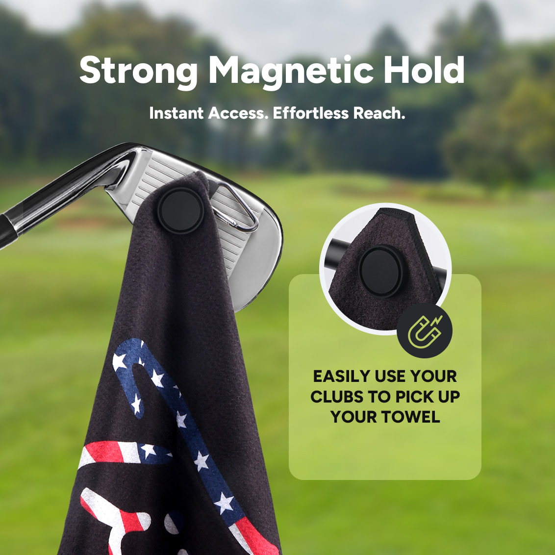 Toalha de Golfe Magnética com  - Golf Towel Waffle avaliação e preço